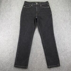 Banana Republic Womens High Rise Slim Jean Size 29 (Measures 29x27) Black Wash